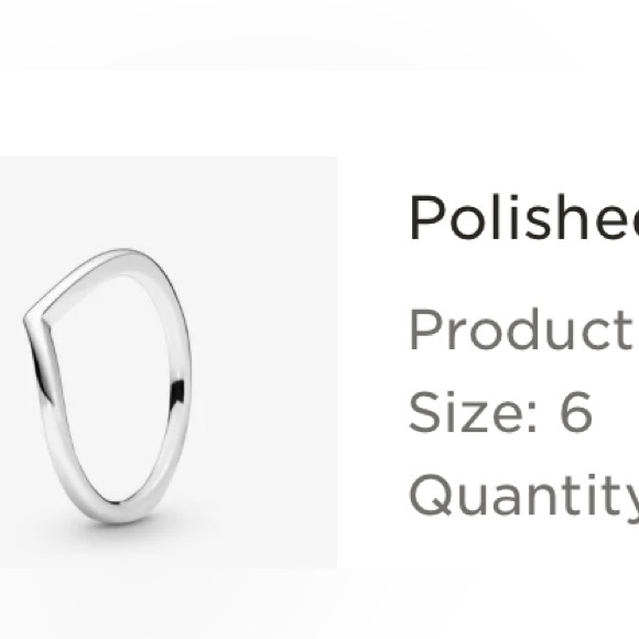 Pandora Sterling Silver Wishbone Ring - Picture 5 of 5